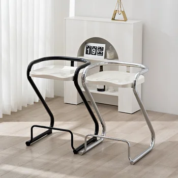 Скандинавский Современный Простой стул для гостиной, обеденный стул для творческих знаменитостей в Интернете, Барный стул для отдыха, Табурет для макияжа Iron Ins