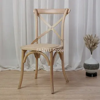 Современные обеденные стулья для отдыха, Минималистичные бытовые обеденные стулья в скандинавском стиле, деревянная спинка, Eetkamerstoelen Мебель для дома WZ50DC