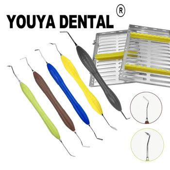 Стоматологические шпатели из смолы, нож для эстетической реставрации, инструмент, коробка для дезинфекции, шпатель для реставрации, наполнитель из смолы, инструменты стоматолога