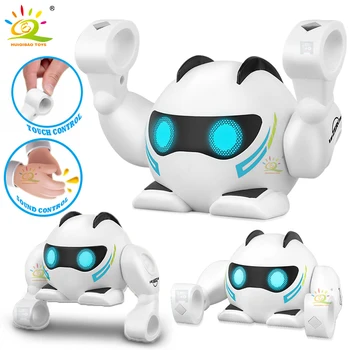 Технология HUIQIBAO Голосовая Сенсорная музыка Танцующий робот Электронные Умные Обучающие Интеллектуальные акробатические игрушки для детей Подарок малышу