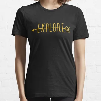 Топы с футболками Explore (Arrow), новое издание, футболки для женщин, футболки в стиле вестерн для женщин, тренировочные рубашки для женщин.