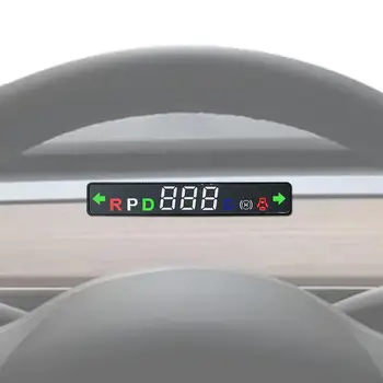 Универсальный автомобильный интеллектуальный дисплей HUD LED Mini Head Up Display для модели Y / 3, лобовое стекло, спидометр, отображение скорости зубчатого колеса