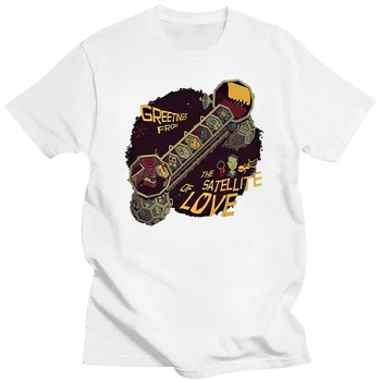 Футболка Mst3k Satellite Of Love, дышащая футболка на весну-осень, подарочная футболка с изображениями, дизайн с круглым вырезом, новинка, рубашка