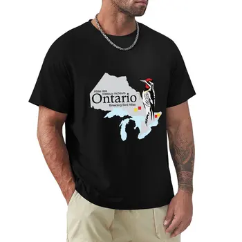 Футболка с логотипом Ontario Breeding Bird Atlas Standard, однотонные футболки, футболки с графическим рисунком, графические футболки, мужские футболки, упаковка