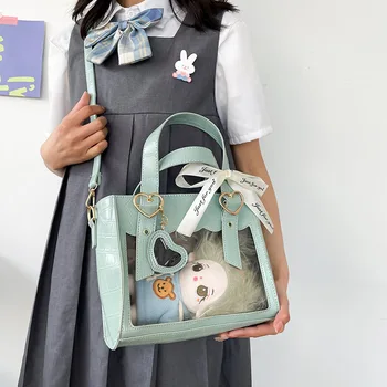 Хлопок заполнены ребенка боли сумка японский периферической аниме Крокодил шаблон сумки через плечо большой емкости одно плечо сумка детская сумка боли