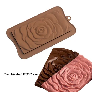 Шоколадная силиконовая форма для вафель, форма для шоколадных батончиков, Лоток для льда, Желе, Инструмент для украшения торта для пудинга 