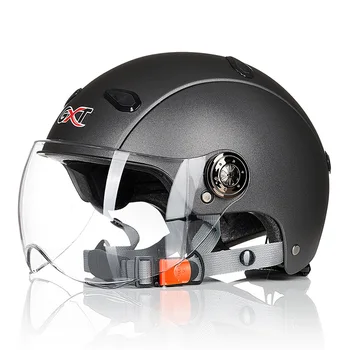 Электрический мотоциклетный шлем GXT Pedal Motorbike, Четырехсезонный Солнцезащитный Крем Унисекс, Портативная Легкая Модная Крутая Велосипедная шляпа Casco