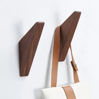 Японская ретро деревянная вешалка для одежды Настенные крючки для одежды Органайзеры для хранения ключей Вешалка для полотенец Изделия из дерева