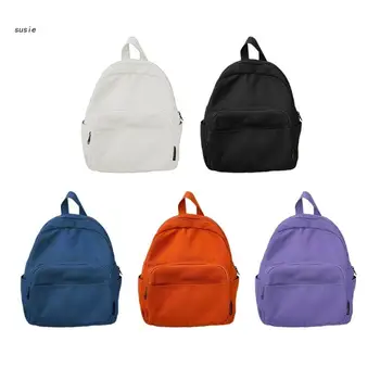 Японский холщовый рюкзак X7YA для женщин-подростков, мужская школьная сумка, Однотонная Женская сумка для книг